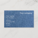 Recherche de tissu denim cartes visite Jeans