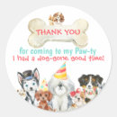 Recherche de paw petits autocollants Merci