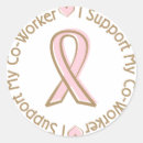Recherche de cancer ribbon autocollants Rose