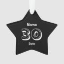 Recherche de 30 ans ornements Noir et blanc