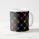 Recherche de motif multicolore tasses Mignon