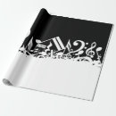 Recherche de clef triple papier cadeau Musicien