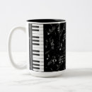 Recherche de musique de piano tasses Notes musicales