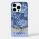 Recherche de fleurs bleu clair iphone coques Élégant