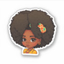 Recherche de cheveux afro autocollants Africain