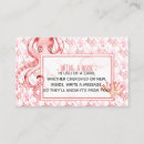 Recherche de réservations cartes visite Pour elle