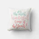 Recherche de temps de vacances coussins Typographie
