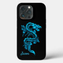 Recherche de dragon bleu iphone coques Noir