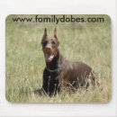 Recherche de dobermann tapis souris Rouge