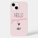 Recherche de bonjour iphone coques Élégant