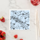 Recherche de notes de musique serviettes Fête