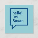 Recherche de la parole cartes visite Minimaliste