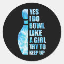 Recherche de bowling drôle autocollants Cuire