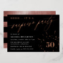 Recherche de rose gold surprise party invitations Noir