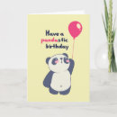 Recherche de de panda vœux cartes Dessin animé