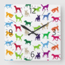 Recherche de silhouette de chien horloges Dog
