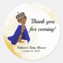 Recherche de prince bleu baby shower autocollants Merci