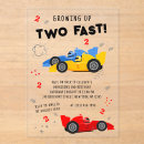 Recherche de voitures de course invitations Enfants