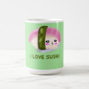 Recherche de sushi de kawaii tasses J'aime les sushis