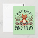 Recherche de pattes cartes postales Chat