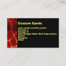 Recherche de lueur cartes visite Noir