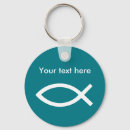 Recherche de symbole chrétien porteclés Ichthys