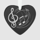 Recherche de notes musique ornements Noir