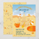 Recherche de château de sable invitations Fête d'été