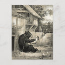 Recherche de barbe vintage cartes postales Dog
