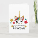 Recherche de mignonne licorne vœux cartes Pour tous