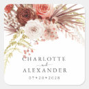 Recherche de fleur orange autocollants Aquarelle