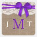 Recherche de pourpre mariage autocollants De faveur de