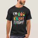 Recherche de anniversaire pour 40 tshirts Coloré