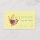 Recherche de théière cartes visite Salon de thé