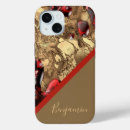 Recherche de marbre rouge iphone coques Abstrait