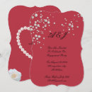 Recherche de cramoisi invitations Élégant