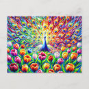 Recherche de colorful cartes postales Paon
