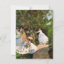 Recherche de femme dans le jardin cartes postales Impressionnisme