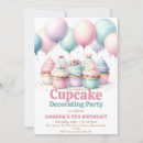 Recherche de cute cupcake invitations Jeune fille