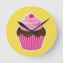 Recherche de cupcake horloges Illustration