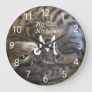 Recherche de chat humoristique horloges Félin