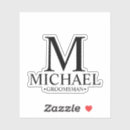Recherche de groomsmen autocollants Moderne