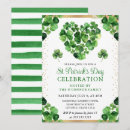 Recherche de trèfle de quatre feuilles invitations Irlandais