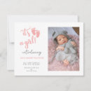 Recherche de pink faire part naissance Rose