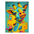 Recherche de girafe colorée posters Pour tous