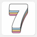 Recherche de numéro 7 autocollants Anniversaire
