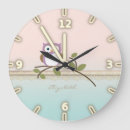 Recherche de chouette bleue horloges Rose