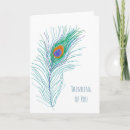 Recherche de plume de paon vœux cartes Turquoise