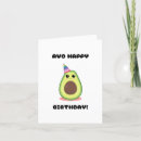 Recherche de avocado anniversaire cartes Mignon