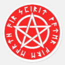 Recherche de symbole magique autocollants Pentacle